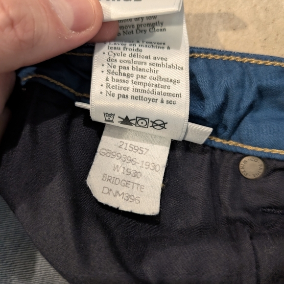 Paige Skyline Ankle Peg Jeans Women's 28 Dark Blue - Picture 2 of 8